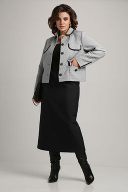 Костюм Aira Style 24-18 Серо-черный