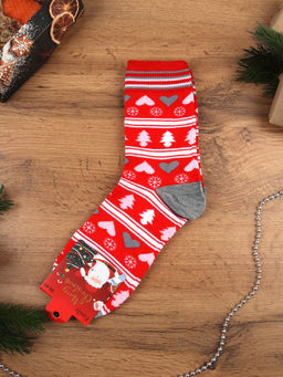 Носки р. 35-40 Новый год / L827 /уп 10/300/ ОДНА ПАРА/ МАРКА - Галеонтрейд фото 3