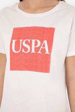 Женская футболка цвета экрю - U.s. polo assn фото 14