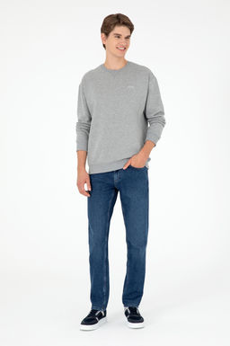 Мужской серый меланжевый базовый свитшот Неожиданная скидка в корзине - U.s. polo assn фото 4