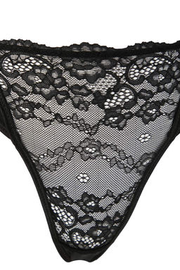 Siyah Dantel Detayl? Micro Kaps?z Orme Ic Camas?r? Tak?m? THMAW26CC00006