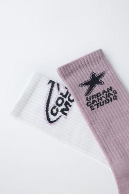2-PACK OF LONG PRINTED SOCKS - Zara фото 7