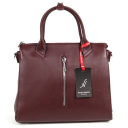 Женская кожаная сумка Sergio Valentini SV-SZ-702A Бордо  фото 2