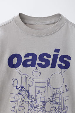 CAMISETA ESTAMPADO OASIS ® / Gris - Zara фото 3