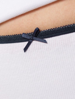 Трусы слипы со средней посадкой из эластичного трикотажа кашкорсе - Vilatte фото 2