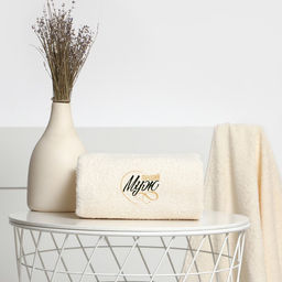 Полотенце махровое Муж лучший 70х130см 100% хлопок, 350 г/м2