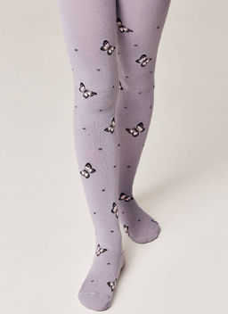 БРЕСТСКИЕ 3280 SCHOOL КОЛГОТКИ ДЕТСКИЕ (рисунок) СЕРО-СИРЕНЕВЫЙ - Conte elegant фото 3