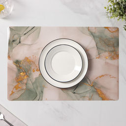 Салфетки сервировочные на стол Доляна «Мрамор», 4 шт., 30×45 см