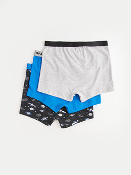 Bask?l? Erkek ?ocuk Boxer 3l? - Waikiki фото 2