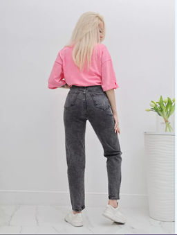 Джинсы момы укороченные УЦЕНКА, Артикул: 129187 - Liketon фото 2