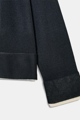 DOUBLE-EFFECT KNIT JUMPER - Zara фото 16