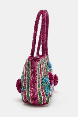BOLSO MINI ABALORIOS / Rosa - Zara фото 5