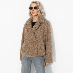 Розыгрыш. Полупальто из экомеха, Слишком заметна (oversize, 50-56)