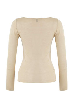 Wardrobe Essentials Bej Basic Ince Triko Kazak | TWOAW26KZ00112 - Trendyolmilla фото 6