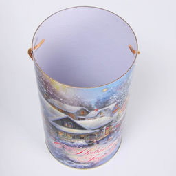 Подарочная коробка, тубус «Дедушка Мороз» 120×220 мм