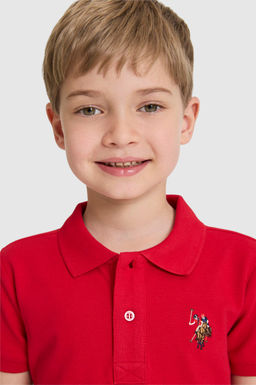 Erkek _ocuk K_rm_z_ Polo Yaka Basic Ti__rt - U.s. polo assn фото 2