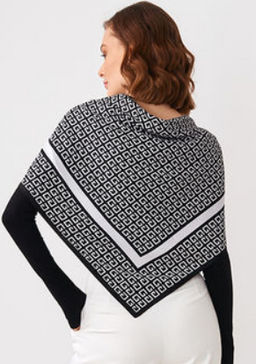 Большой, мягкий, тонкий и очень нежный двусторонний платок с рисунком. - Tantino фото 11