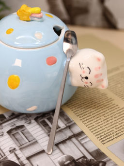 Кружка Cat fireworks, blue (430 ml)