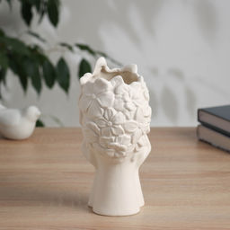 Ваза Сладкие грёзы, 19?8 см, керамика, белая