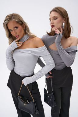 Лонгслив Крис (тёмно-серый) - Эльза фото 10