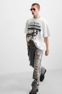 POST MALONE GRAPHIC T-SHIRT - Zara фото 13