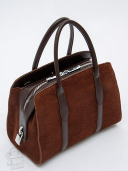 Сумка женская кожаная 8007-1S coffee Velina Fabbiano-Safenta