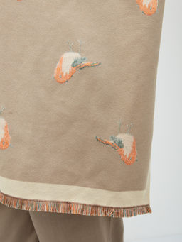 в СОСТАВЕ ШЕРСТЬ ! Большой,теплый двусторонний палантин - Tantino фото 6