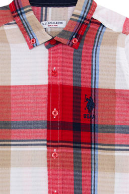 U. S. Polo Assn Красная рубашка с длинным рукавом для мальчика - U.s. polo assn фото 6