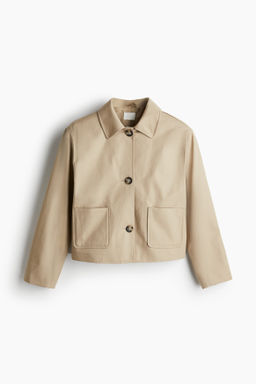 Chaqueta de sarga con cuello