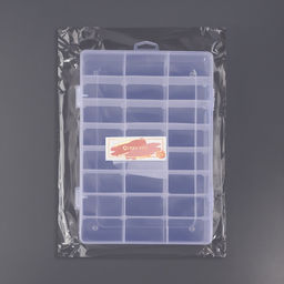 Органайзер для мелочей, передвижные ячейки, 24 ячейки, 19.7×13.3×3.5 см, МИКС