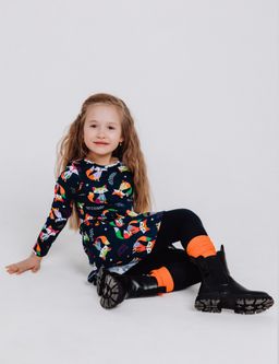 Платье Эля лисы разноцветные - Sovalina фото 5