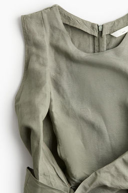 MAMA Vestido de lactancia en mezcla de lino - H&m фото 5