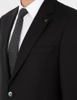 Черный костюм узкого кроя - Cacharel фото 7