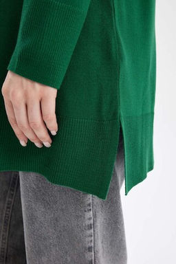 Туника обычного кроя с круглым вырезом - Defacto фото 5