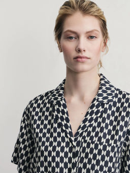 Рубашка из вискозы с принтом / Zarina  фото 6