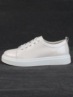 05-HY21-1D LT. BEIGE Кроссовки женские (натуральная кожа)