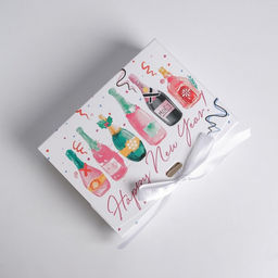 Складная коробка подарочная Шампанское, 16.5 х 12.5 х 5 см, БЕЗ ЛЕНТЫ - Дарите счастье фото 2