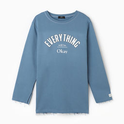 Свитшот женский MIST Cozy style, синий, размер 60