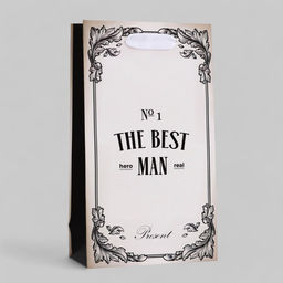 Пакет подарочный ламинированный The Best man,13?23?7 см