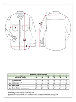Рубашка Primm P512-1117 синий хлопок фото 18