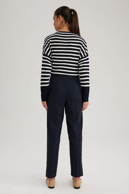 Короткие брюки узкого кроя с карманами и высокой талией - Defacto фото 6