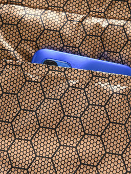 Куртка женская гибридная стёганая с капюшоном с графеновой подкладкой синего цвета 9622_1S