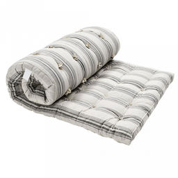 Матрас ватный ГОСТ Ясельный, 60х120х8см, наполнитель ВАТА "БЗ" (РВ белая), РФ ГОСТ, выдерживает многократную обработку в дезкамере при t130гр, чехол с бортиками, тик натуральный (хлопок 100%), упаковка пакет-туба ПВХ 60х30см, 0,058м3/3,8кг, Домашняя