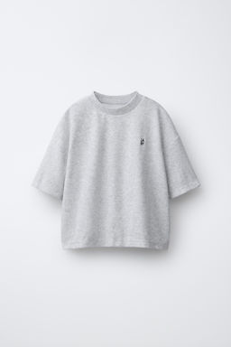 CONJUNTO CAMISETA Y BERMUDA EFECTO TOALLA / Gris vigor?