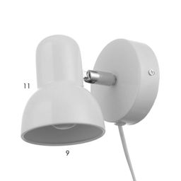 Светильник Бра «Севантос», с проводом, Е27, 40 Вт, белый, 9×9×14 см