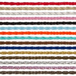 Zlatka Браслет плетеный RBL-02 23 см 5 шт СК/Распродажа №05 черный  фото 6