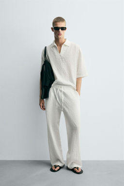TEXTURED POLO SHIRT