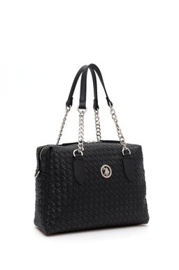 Женская черная сумка через плечо Неожиданная скидка в корзине