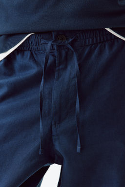 Pantal?n en mezcla de lino Regular Fit - H&m фото 11