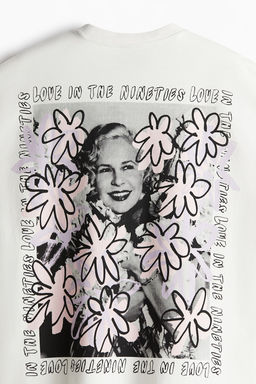 Camiseta de punto con estampado Oversized Fit - H&m фото 7
